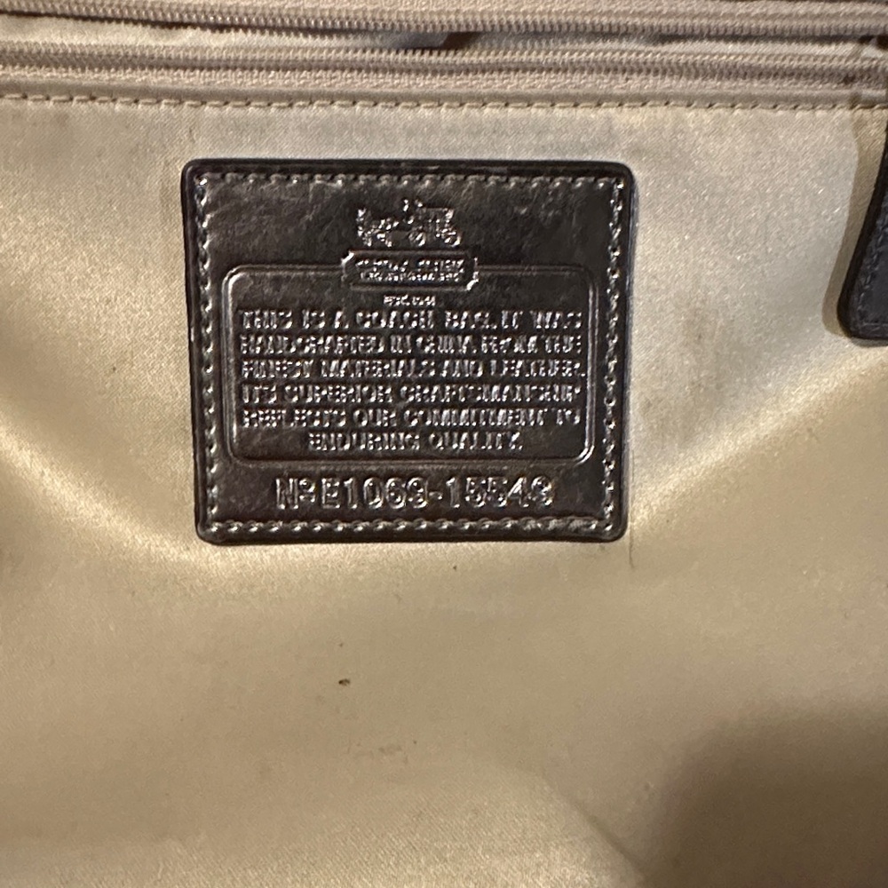 Coach Multicolor Chain Pattern Tote - Picture 3 of 3